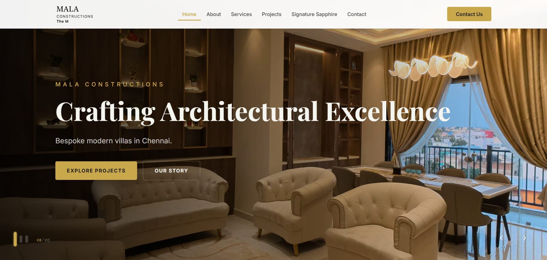 Mala construction website