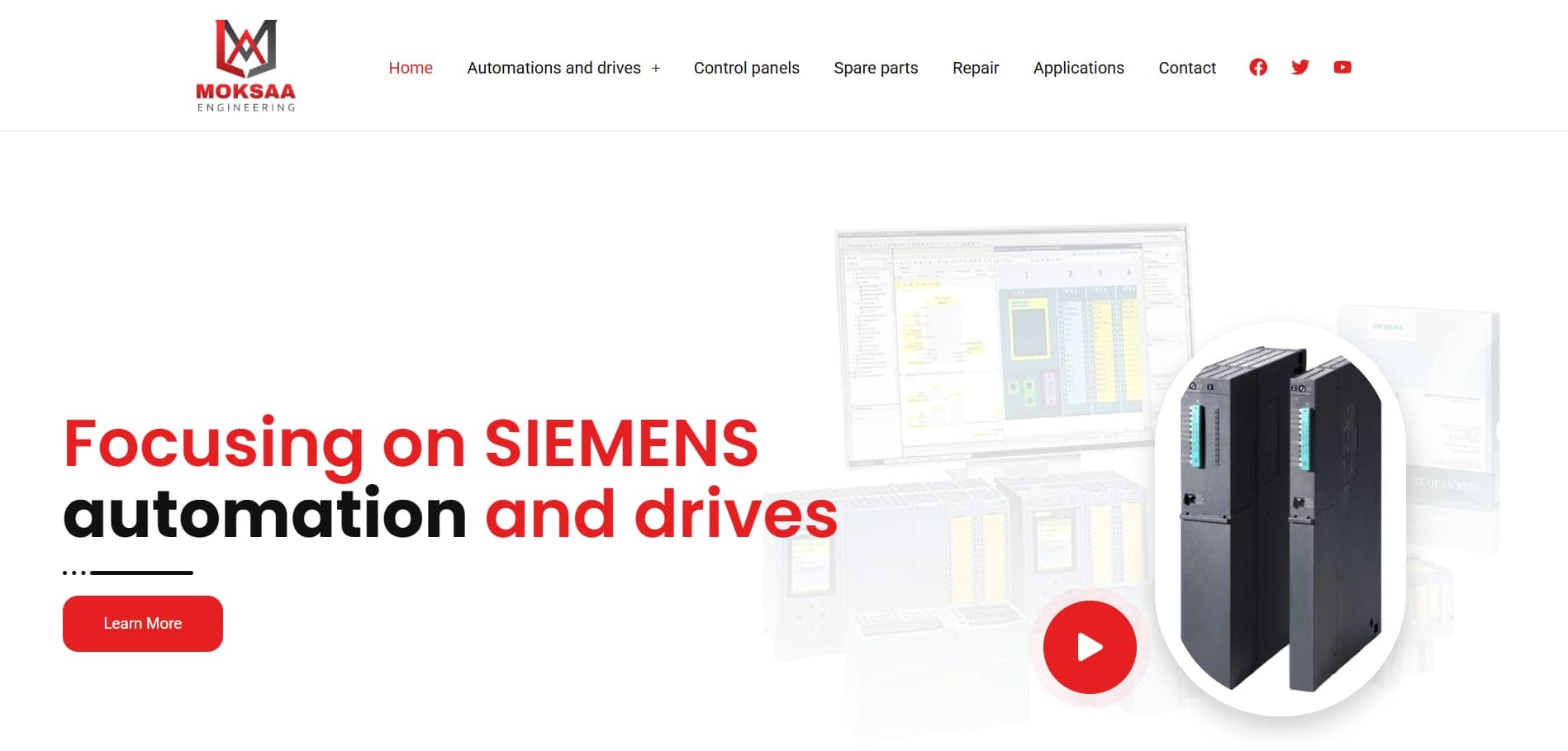Moksaa Engineering website