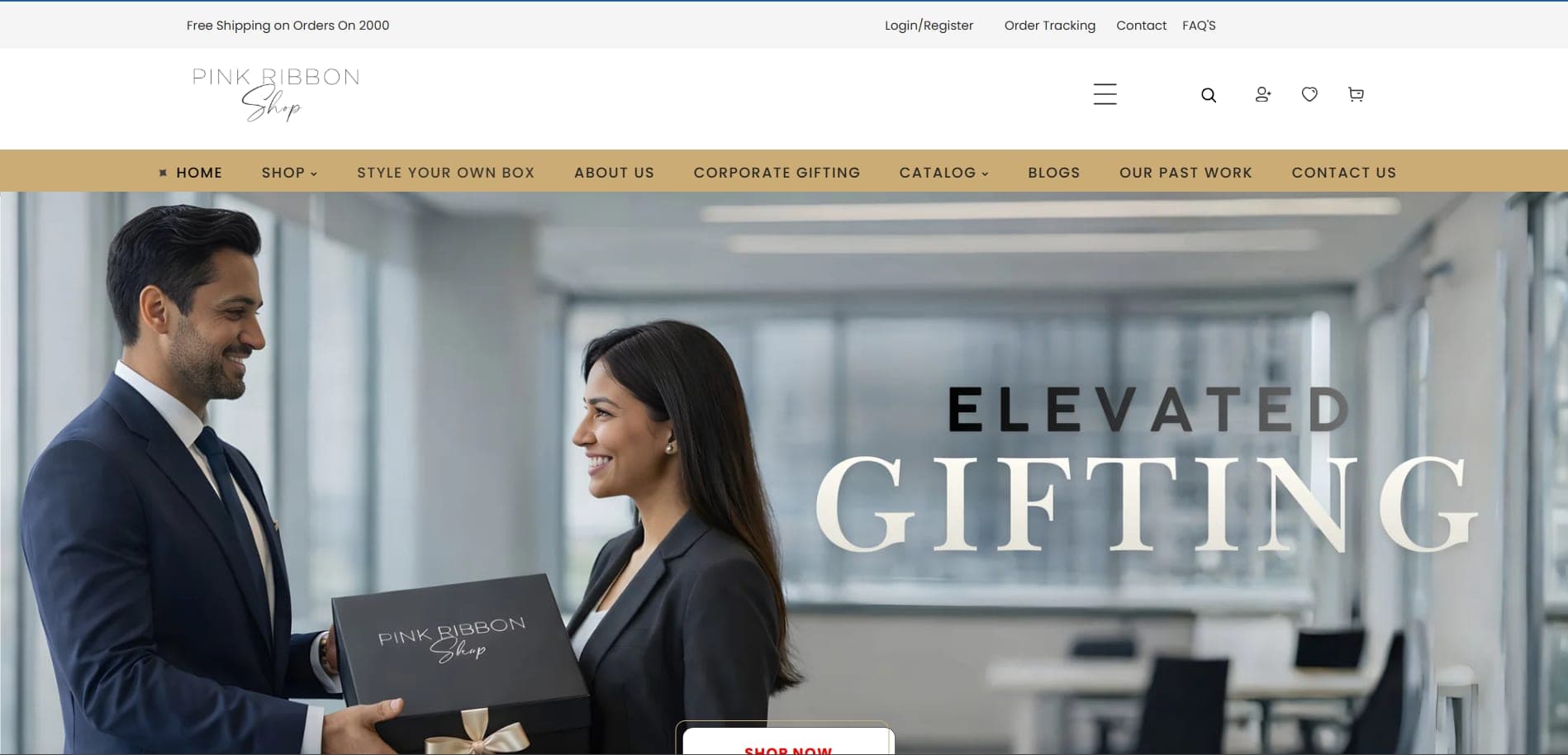 Pink Ribbon shop website