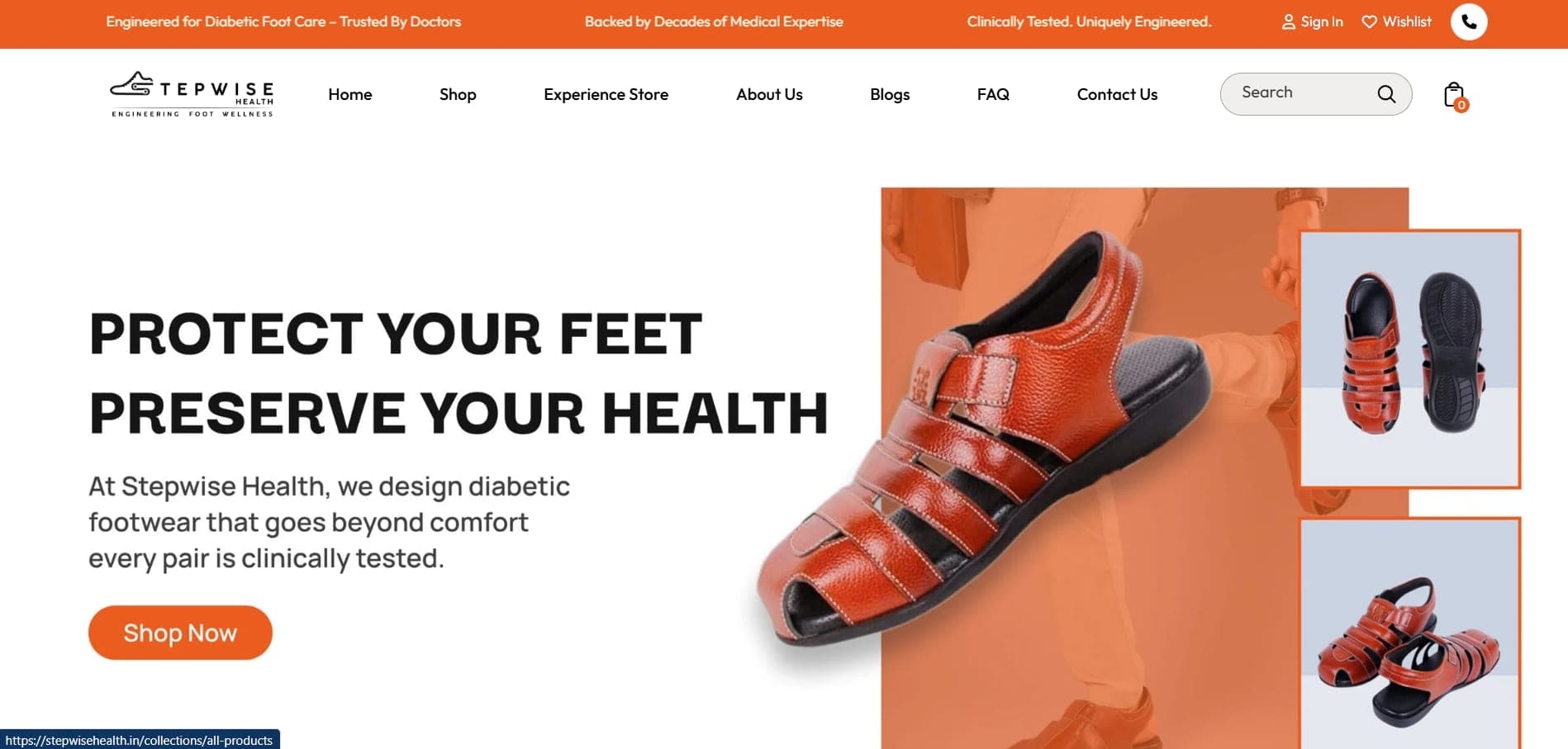Step Wise Health website